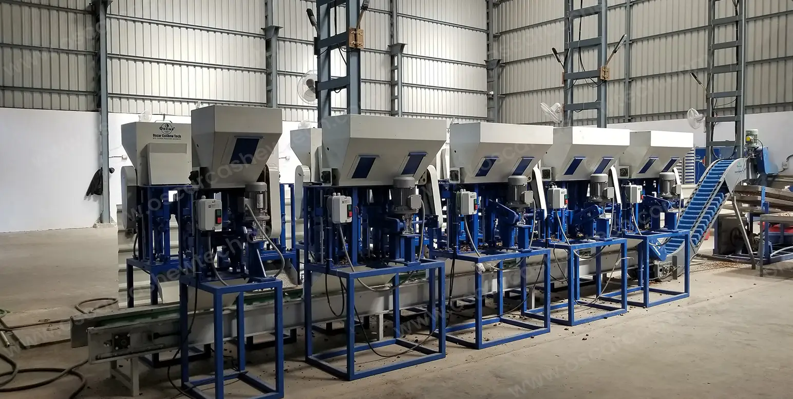 fully automatic cashew processing machinery