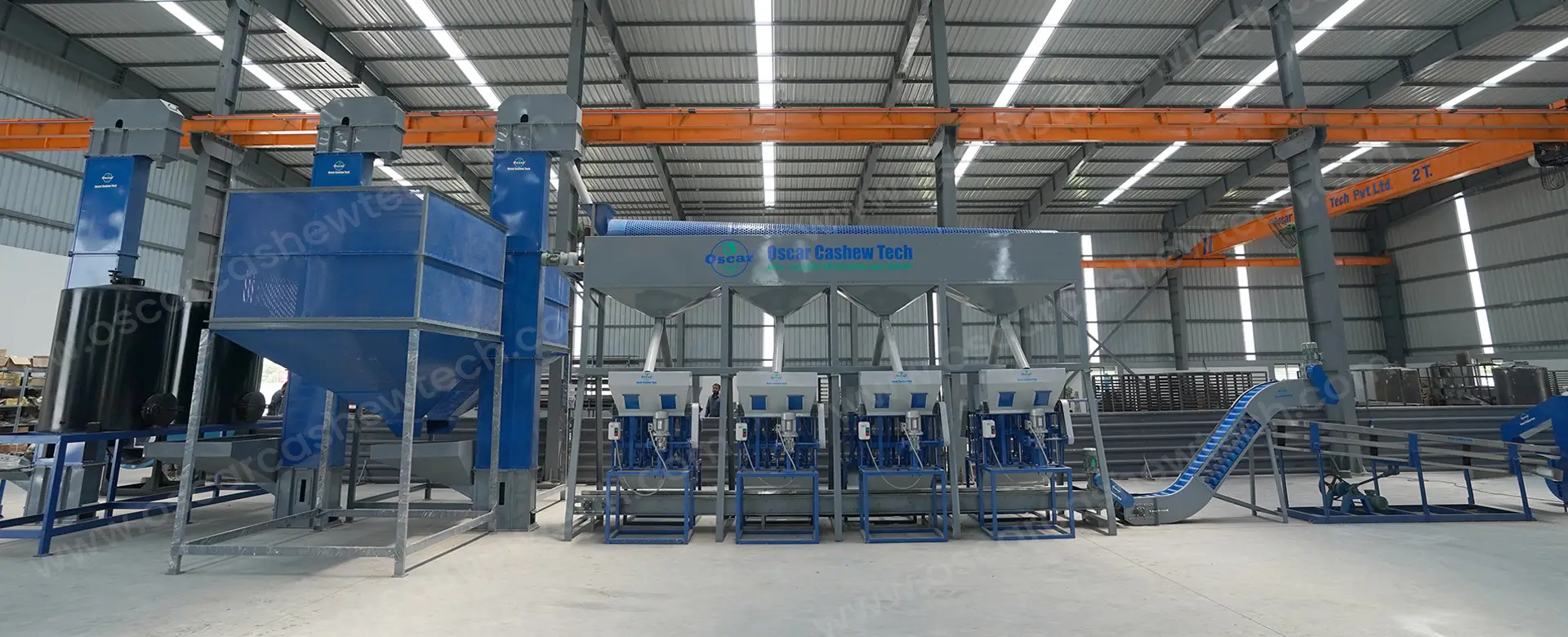Ultra Modern Cashew Nut Processing Plant on Turnkey Basis